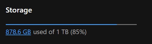 100GB is back after deletion