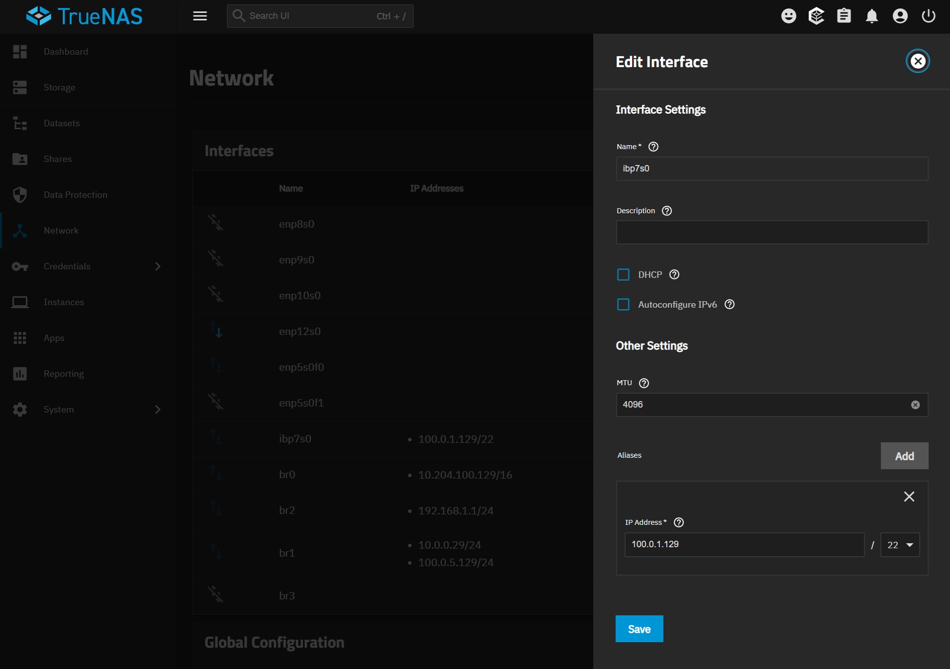 TrueNAS Network